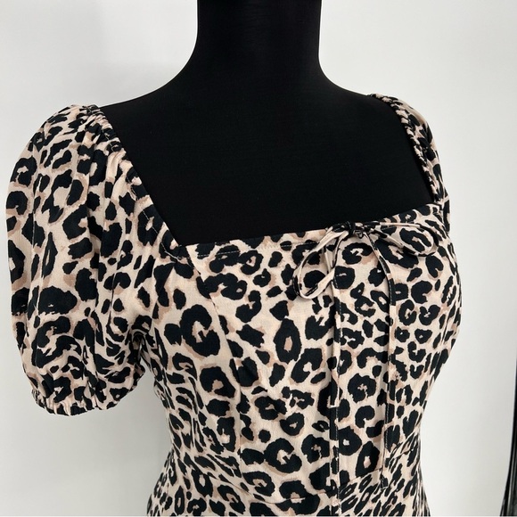 NWT Sanctuary Fresh Breeze Leopard Print Dress In‎ Classy Cat - Picture 4 of 16